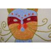 Bohemian Cat Figured Cotton Pillowcase, Set of Two Ethnic | Sham in Linens & Bedding by Vintage Pillows Store. Item made of cotton