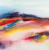 Framed Watercolor Painting, Abstract Art - "Smile" - Inspired by Nat King Cole Song | Paintings by Susi Schuele Art