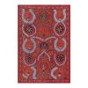 Silk Red Suzani Tapestry With Floral Design, Suzani Wall Han | Tablecloth in Linens & Bedding by Vintage Pillows Store