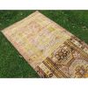 Muted Colors Carpet, Mid Century Caucasian Style Geometric | Runner Rug in Rugs by Vintage Pillows Store. Item made of cotton & fiber