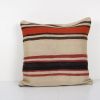 Handmade Organic Wool Square Cushion Cover, Ethnic Chair Cus | Pillows by Vintage Pillows Store