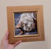 Custom pet portrait oil painting original, Custom cat | Oil And Acrylic Painting in Paintings by Natart. Item composed of canvas & synthetic compatible with contemporary style