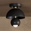 Decordona - Semi Flush Mount Mid-Century Modern Lighting | Flush Mounts by Illuminate Vintage. Item composed of brass