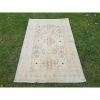 Neutral Soft Colors Small Rug, Oriental Caucasian Carpet 3'7 | Area Rug in Rugs by Vintage Pillows Store. Item made of cotton