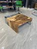Waterfall Resin Table, Waterfall Coffee Table, Coffee Table | Tables by Tinella Collection. Item composed of wood and synthetic in contemporary or art deco style