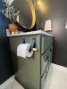 Toilet Paper Holder Kit [V'ed End] | Hook in Hardware by Keyaiira | leather + fiber | Artist Studio in Santa Rosa. Item made of leather