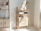 Mid Century Bookcase with drawers, Scandinavian bookcase | Book Case in Storage by Plywood Project. Item made of oak wood works with minimalism & mid century modern style