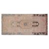 Distressed Small Turkish Oushak Rug - Doormat 1'8" X 3'4" | Area Rug in Rugs by Vintage Pillows Store. Item composed of cotton & fiber