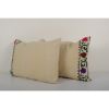 Set of Two Floral Design Turkish Anatolian Kilim Pillow | Sham in Linens & Bedding by Vintage Pillows Store. Item composed of cotton and fiber