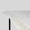 Raw edge - Carrara side table | Tables by DFdesignLab - Nicola Di Froscia. Item composed of steel and marble in minimalism or modern style