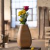Flower Vases in Wood and Bronze | Vases & Vessels by Alabama Sawyer. Item made of oak wood
