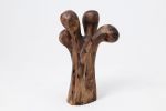 Still Stand Abstract Wood Sculpture, Chainsaw Carved, Walnut | Sculptures by Logniture