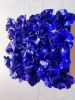"Ultramarine blue flowers" | Wall Sculpture in Wall Hangings by Art By Natasha Kanevski. Item composed of canvas compatible with minimalism and contemporary style