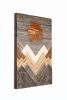 Sunny Mountains 22"x32": wood wall art | Wall Sculpture in Wall Hangings by Craig Forget. Item composed of wood in mid century modern or contemporary style