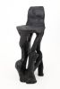 Makha, Solid Wood Sculptural Bar Chair, Original Contemporary Design, Logniture | Bar Stool in Chairs by Logniture