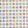 Two Hundred and Fifty Six World Map Dots Collage | Paintings by Amelia Coward