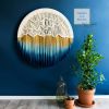 Circular Fiber Art Collection - SUNSET | Wall Hangings by Rianne Aarts / Teddy and Wool Studio. Item composed of cotton & fiber