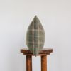 Green Wool Plaid with Tan Stripes Lumbar Pillow 12x20 | Pillows by Vantage Design