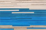 Transition Blue, 22"x32" | Wall Sculpture in Wall Hangings by Craig Forget. Item composed of oak wood compatible with mid century modern and contemporary style