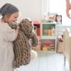 Giant Arm Knit Bunny DIY KIT - Small | Ornament in Decorative Objects by Flax & Twine. Item made of cotton