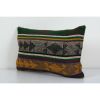 Vintage Mid Century Goat Hair Brown Kilim Pillow | Cushion in Pillows by Vintage Pillows Store. Item composed of cotton