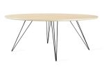 Williams Coffee Table / Maple / Round | Tables by Tronk Design. Item composed of wood and steel