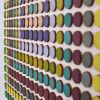 Painted Dot Collage Concentric Squares Green | Paintings by Amelia Coward
