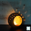 Rin Terracotta Tealight Candle Holders | Decorative Objects by Lit Lamps - Sustainable Mindful Lighting. Item works with asian & rustic style