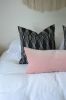 blush long lumbar pillow cover // blush velvet cushion cover | Pillows by velvet + linen