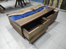 Epoxy Resin  Drawer Table, Luxury Sitting Groups | Dining Table in Tables by LuxuryEpoxyFurniture. Item composed of wood and synthetic