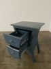 Table No. 8 - Side Table/night Stand- In Indigo Stain | Nightstand in Storage by Dust Furniture