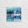 Canvas Print – Glacial Drift – Blue Abstract Glacier Art | Work by Eman's Gallery