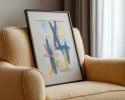 Slate 3 | Original Framed Abstract Paper Painting | Oil And Acrylic Painting in Paintings by Abby May
