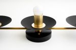 3 Light Vanity Light Fixture - Model No. 2681 | Sconces by Peared Creation. Item composed of brass
