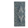 Authentic Turkish Oushak Blue Handmade Wool Rug with Rich | Area Rug in Rugs by Vintage Pillows Store. Item composed of wool & fiber