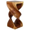 Haussmann® Wood Double Twist Stool Table 12 in SQ x 26 in | Chairs by Haussmann®