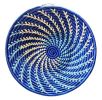 Large Blue Woven African Basket | Serveware by Reflektion Design