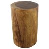 Haussmann® Wood Stump Stool or Stand 11-14 in DIA x 22 in H | Chairs by Haussmann®