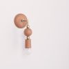 Beaded Sconce: Sphere | Sconces by Pigeon Toe Ceramics. Item composed of brass & ceramic