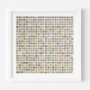 Five Hundred and Seventy Six World Map Dots Collage with Gold Leaf | Paintings by Amelia Coward