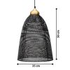 Kaia Luxe Hanging Lamp | Pendants by Home Blitz. Item made of metal works with modern style