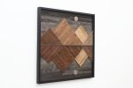 Mountain Reflection #3 | Wall Sculpture in Wall Hangings by Craig Forget. Item composed of wood compatible with mid century modern and contemporary style