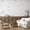 Whitewash Brick — Rustic Farmhouse Luxury Wallpaper Mural | Wall Treatments by ELLE WALLS