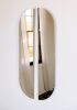 "Aria Refract"-Racetrack Mirror Reflected Set in Bronze Tint | Decorative Objects by Candice Luter Art & Interiors. Item made of glass