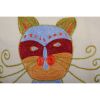Square Suzani Cat Pillow Made from a Vintage Uzbek Suzani | Sham in Linens & Bedding by Vintage Pillows Store. Item made of cotton