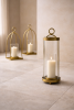 Orbit Hurricane Candle Holder — Antique Brass Finish | Decorative Objects by Raíz Studio