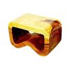 Haussmann® Wood B Bench 24 in x 13.5 x 15 inch High Oak Oil | Benches & Ottomans by Haussmann®