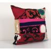 Suzani Pillow Fashioned from Uzbek Textile - Square Samarkan | Cushion in Pillows by Vintage Pillows Store
