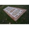 Vintage Turkish Oushak Hand-Knotted Runner With Neutral | Area Rug in Rugs by Vintage Pillows Store. Item composed of cotton
