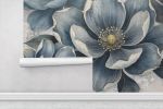 Indigo Bloom — Bold Florals Luxury Wallpaper Mural | Wall Treatments by ELLE WALLS